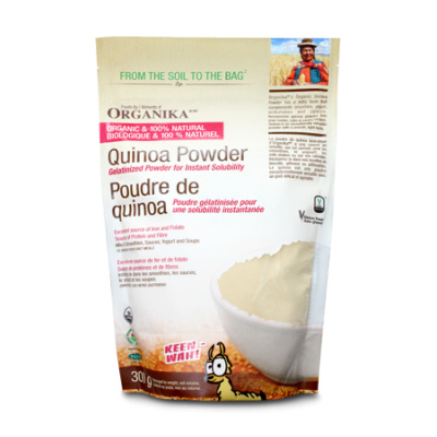 Organika instant organic gelatinized quinoa powder