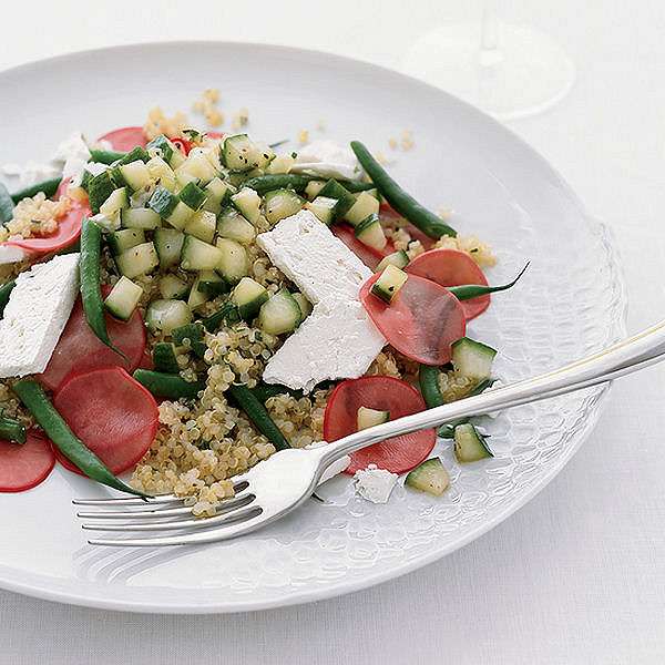 Quinoa Salad with Pickled Radishes and Feta